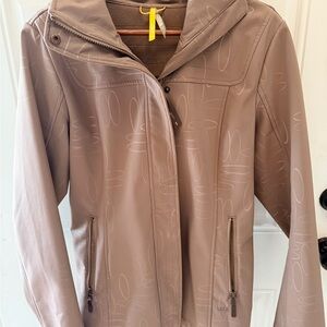 Lole Women's Taupe Hooded Utility Jacket